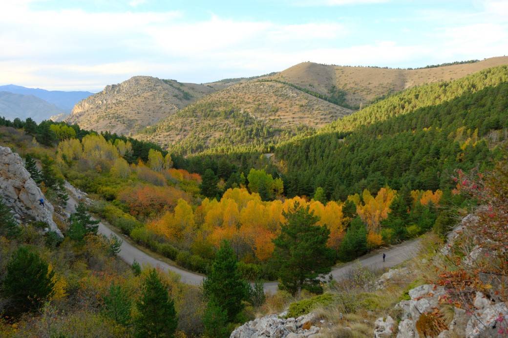 Gümüşhane’de sonbahar şöleni! Alpler'i aratmıyor: Zirvelerde kar, vadilerde renk cümbüşü 1
