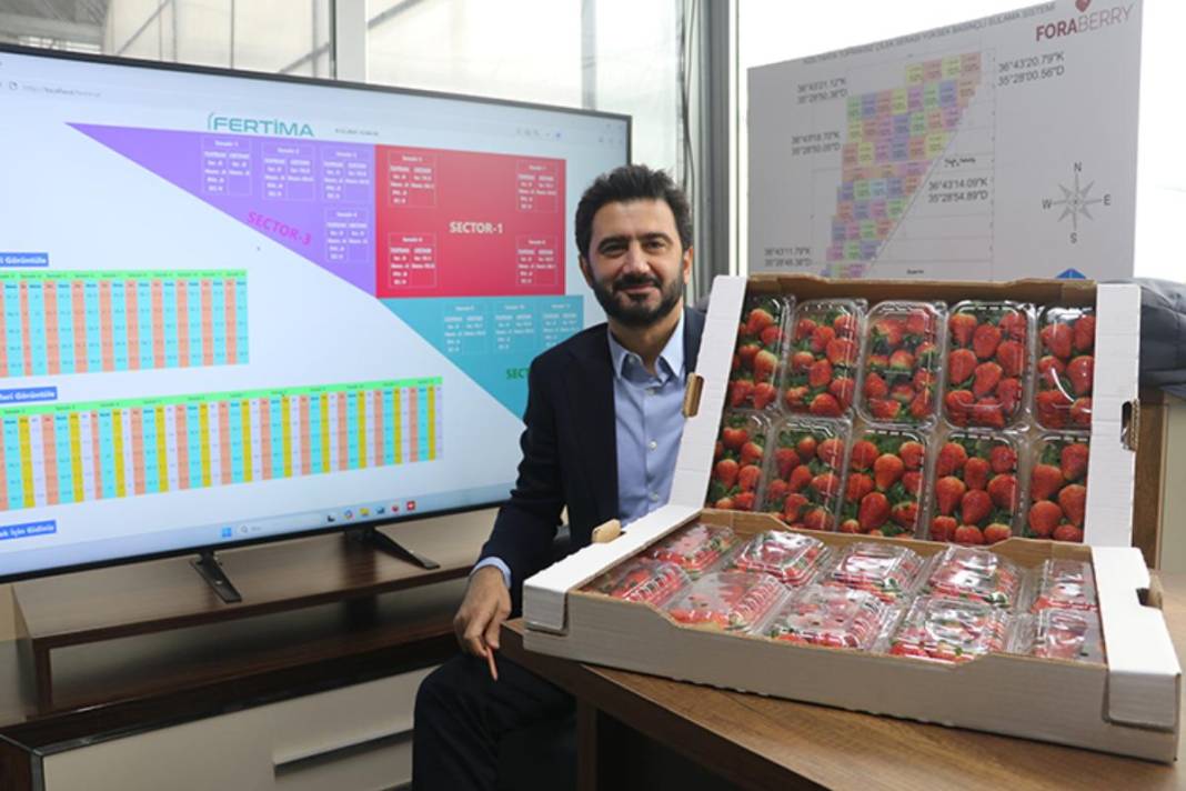 Adana’da tarımın geleceği yazıldı! Yapay zekalı seradan yedi ülkeye çilek ihracatı 2