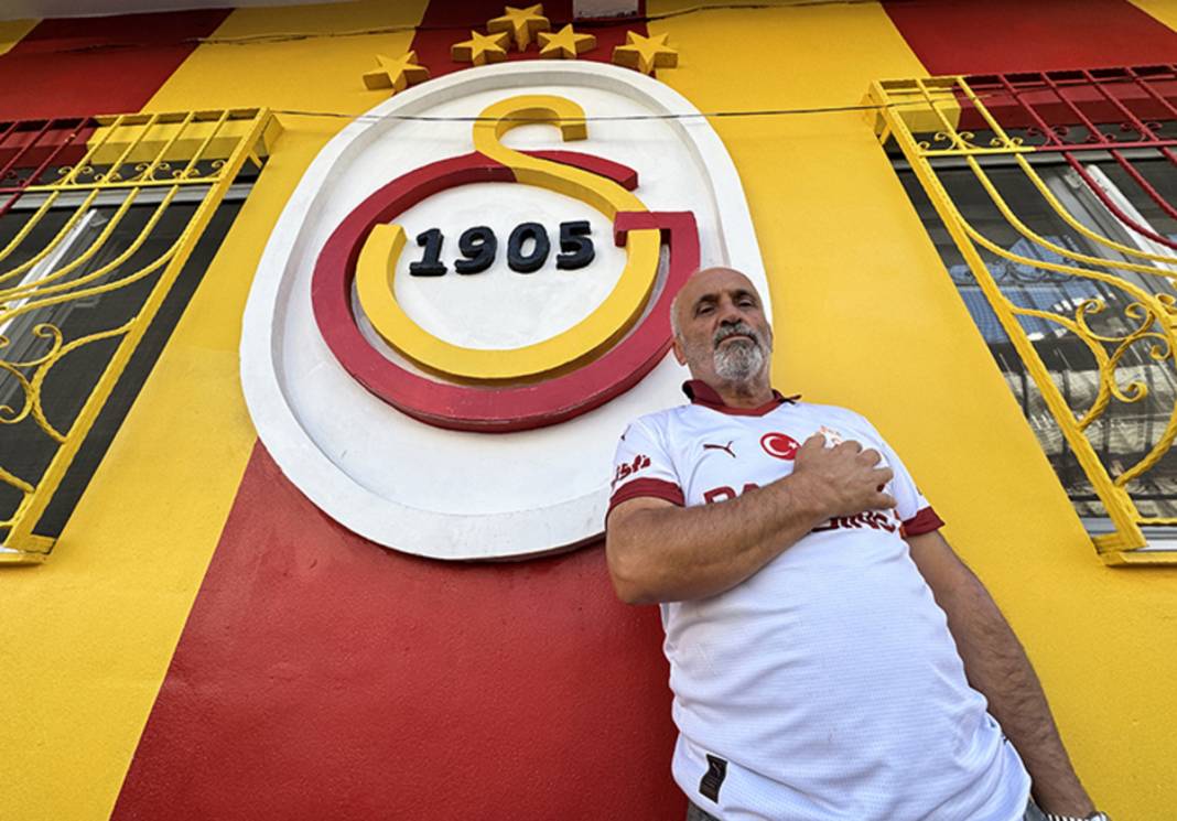 Bir aşk hikayesi! Evi sarı-kırmızıya boyadı, mahallenin "Galatasaray evi" oldu 2