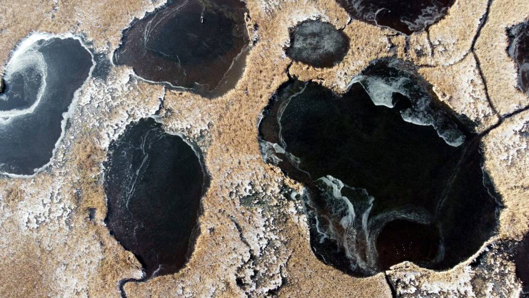 Edirne’de dondurucu soğuklar: Tunca Nehri ve "Göl Baba" buzla kaplandı! 5