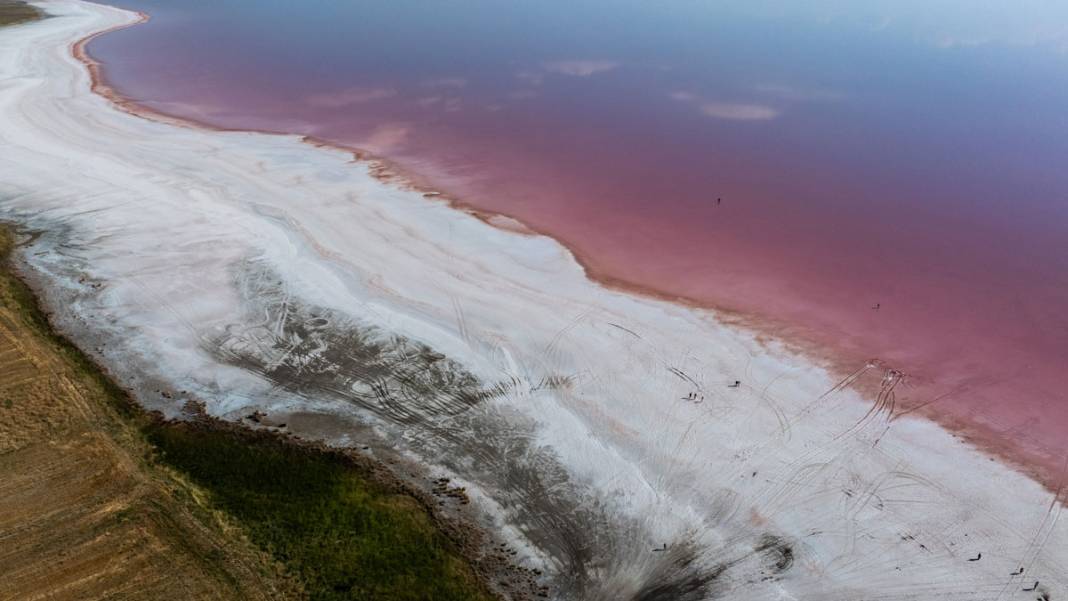 Tuz Gölü’nde renk şöleni: Pembe ve kırmızıya büründü 2