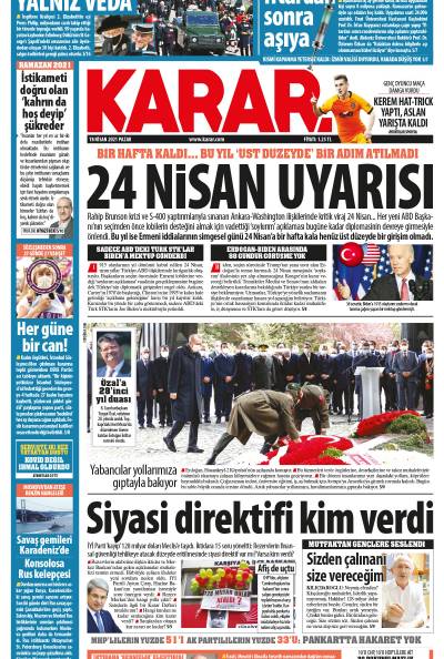 18 Nisan 2021 Pazar