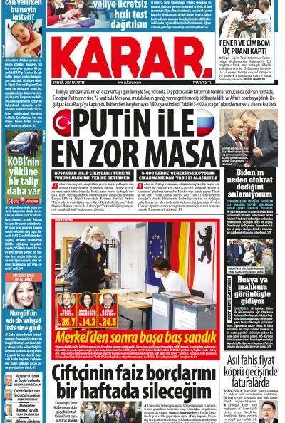 27 Eylül 2021 Pazartesi