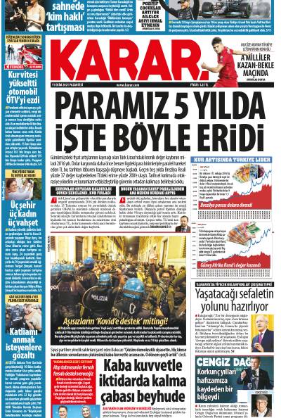 11 Ekim 2021 Pazartesi