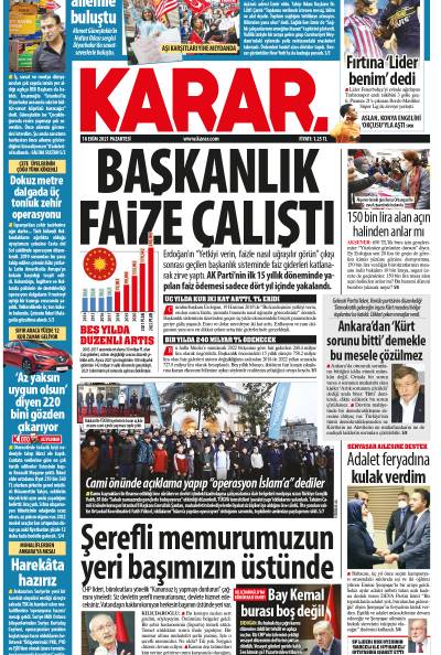 18 Ekim 2021 Pazartesi