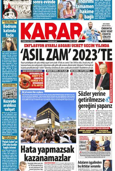 02 Temmuz 2022 Cumartesi