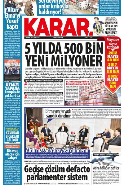 4 Temmuz 2022 Pazartesi