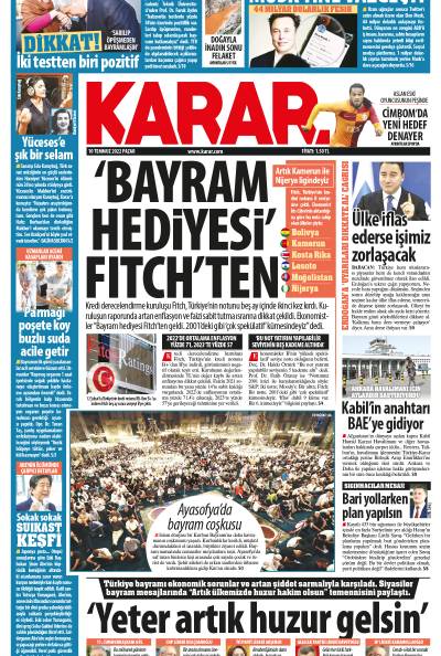 10 Temmuz 2022 Pazar