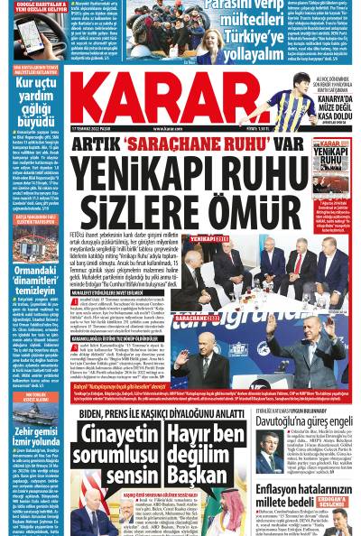 17 Temmuz 2022 Pazar