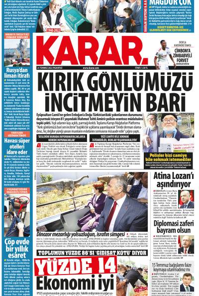 25 Temmuz 2022 Pazartesi