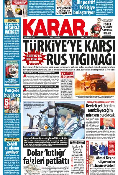 26 Temmuz 2022 Salı