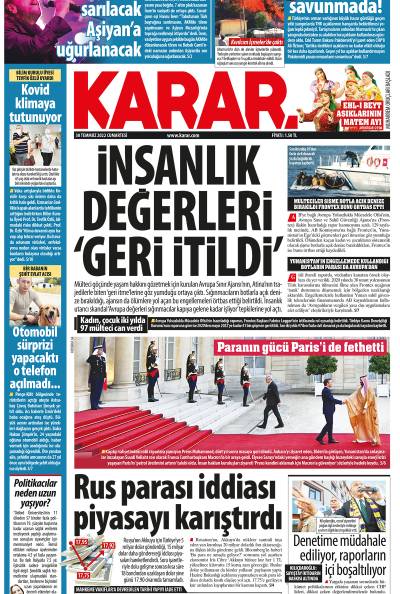 30 Temmuz 2022 Cumartesi