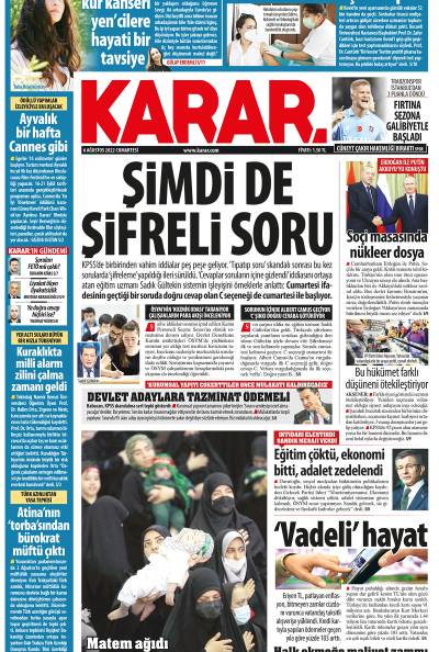 6 Ağustos 2022 Cumartesi