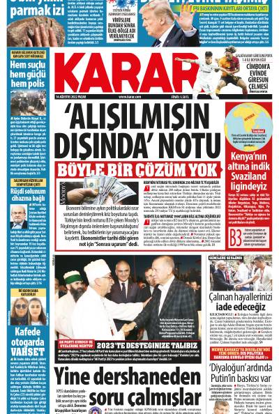 14 Ağustos 2022 Pazar