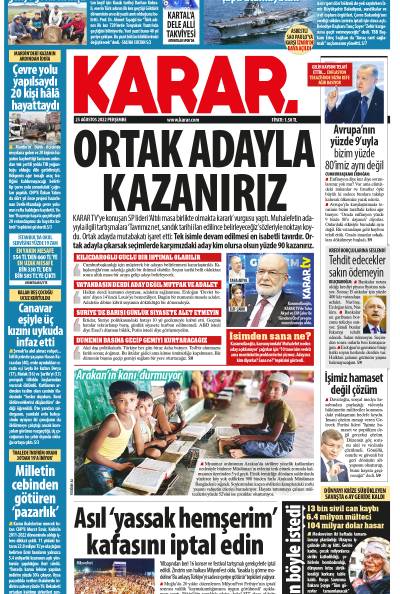 25 Ağustos 2022 Perşembe