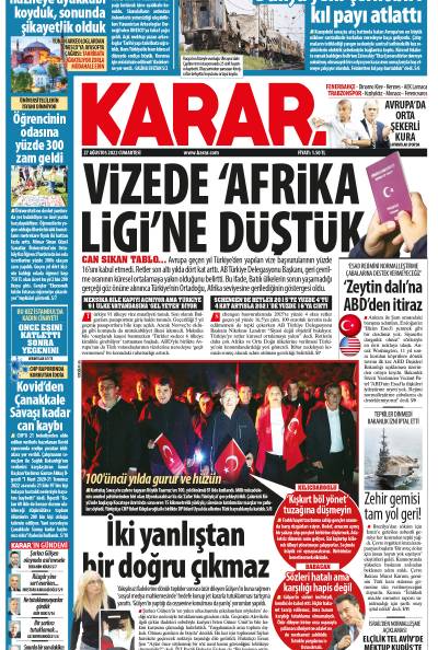 27 Ağustos 2022 Cumartesi