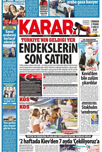 12 Eylül 2022 Pazartesi