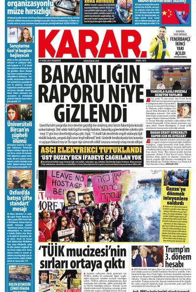 27 Ocak 2025 Pazartesi