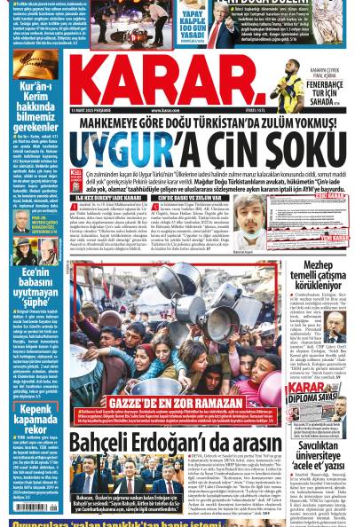 13 Mart 2025 Perşembe