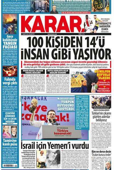17 Mart 2025 Pazartesi