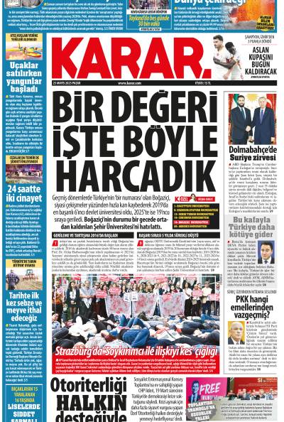 25 Mayıs 2025 Pazar