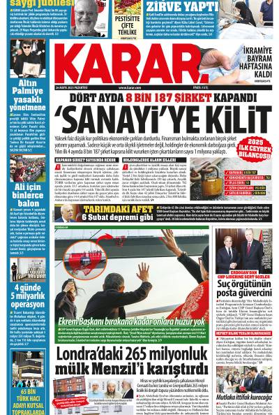26 Mayıs 2025 Pazartesi