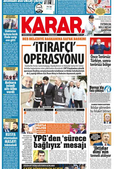 01 Haziran 2025 Pazar