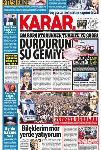 11 Haziran 2025 Çarşamba