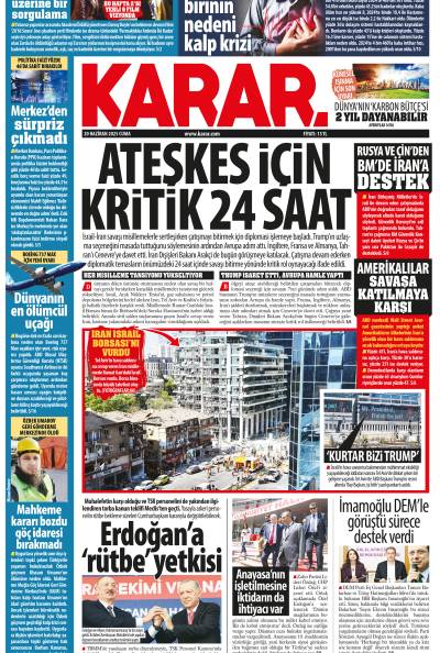 20 Haziran 2025 Cuma