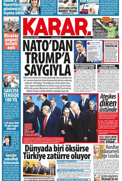 26 Haziran 2025 Perşembe