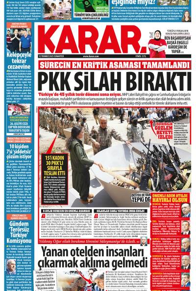 12 Temmuz 2025 Cumartesi