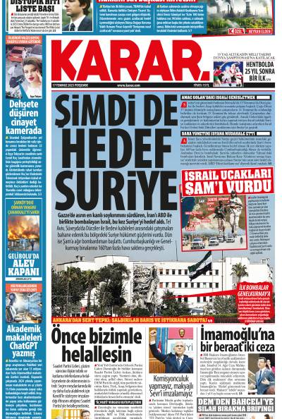 17 Temmuz 2025 Perşembe