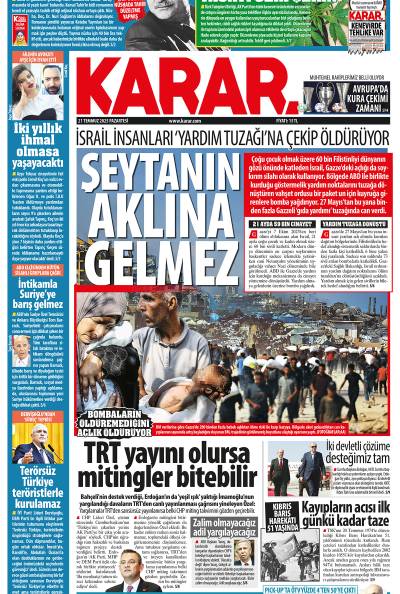 21 Temmuz 2025 Pazartesi