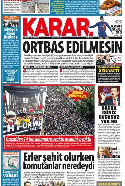 4 Ağustos 2025 Pazartesi