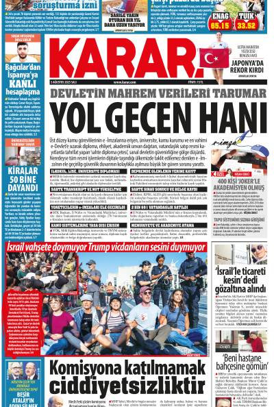 5 Ağustos 2025 Salı