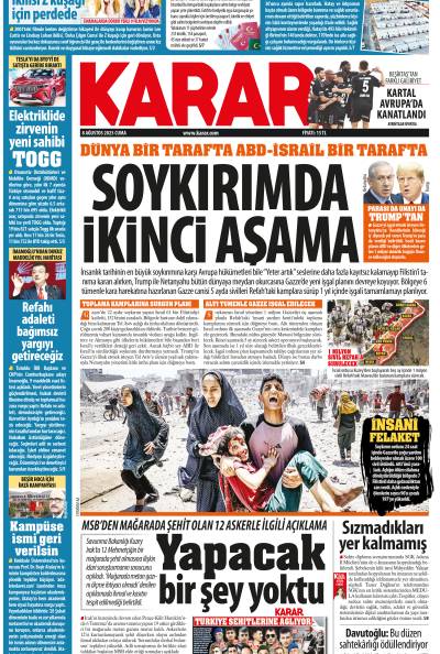 8 Ağustos 2025 Cuma