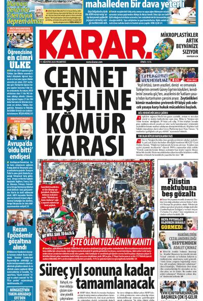 11 Ağustos 2025 Pazartesi