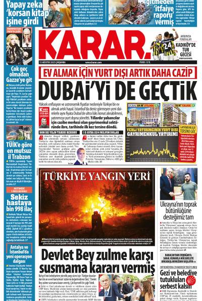 13 Ağustos 2025 Çarşamba