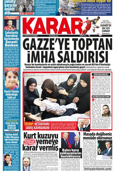 21 Ağustos 2025 Perşembe