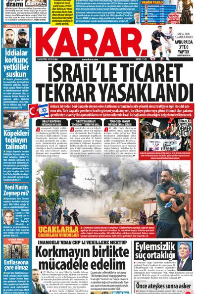 22 Ağustos 2025 Cuma