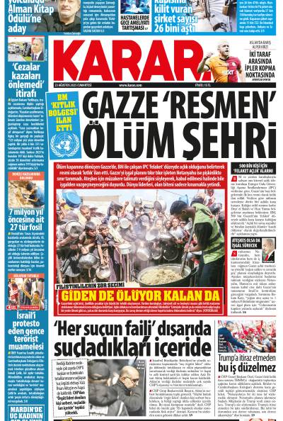 23 Ağustos 2025 Cumartesi