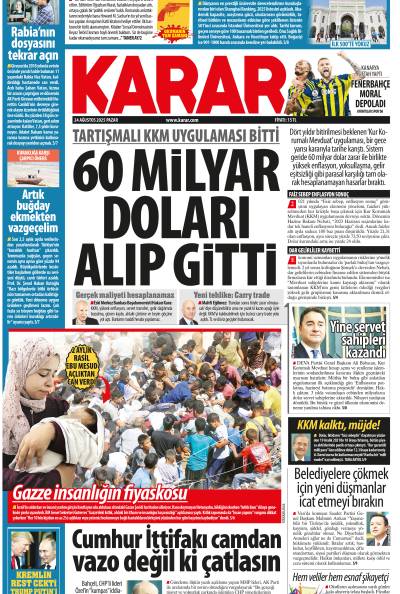 24 Ağustos 2025 Pazar