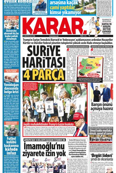 29 Ağustos 2025 Cuma