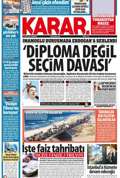 13 Eylül 2025 Cumartesi