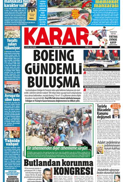 21 Eylül 2025 Pazar