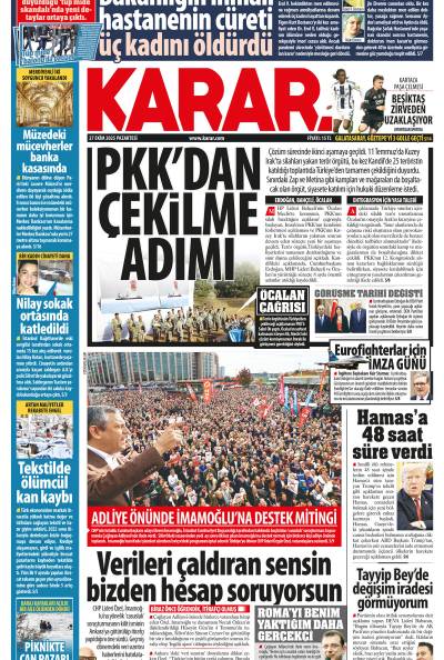 27 Ekim 2025 Pazartesi
