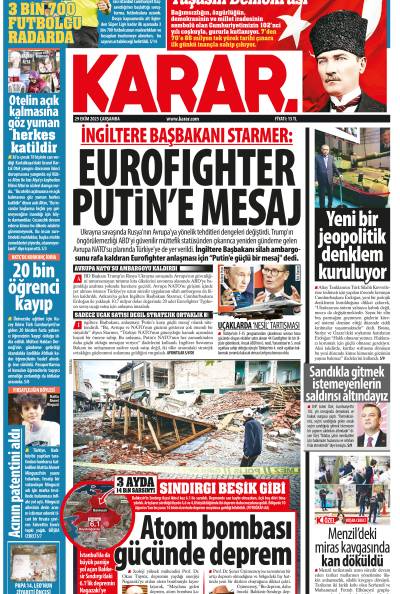 29 Ekim 2025 Çarşamba