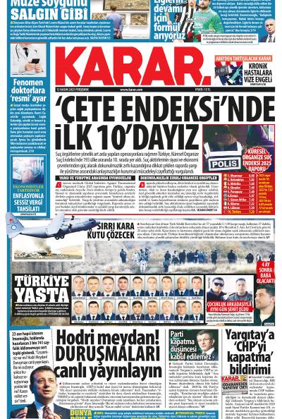 13 Kasım 2025 Perşembe