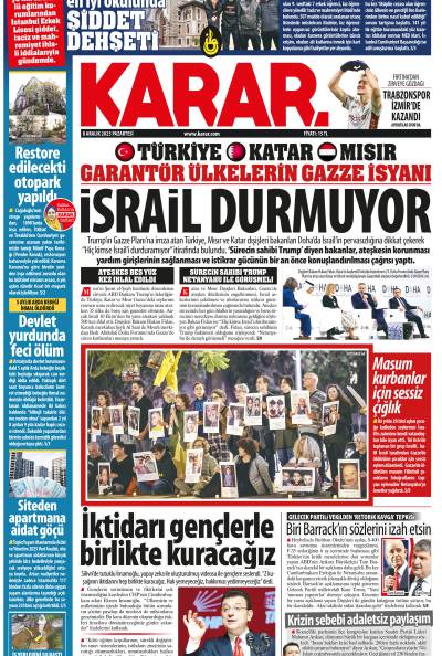 08 Aralık 2025 Pazartesi