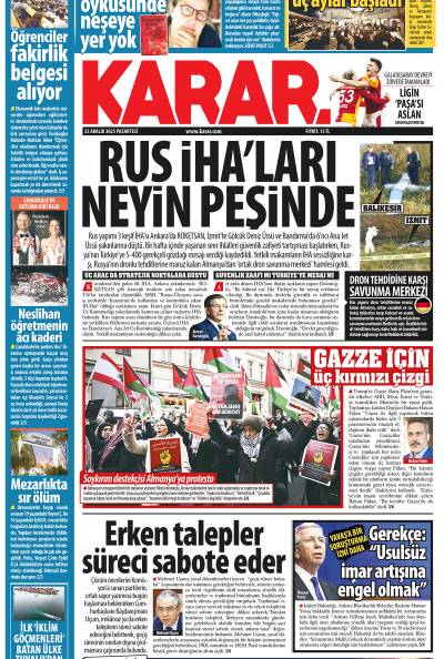 22 Aralık 2025 Pazartesi